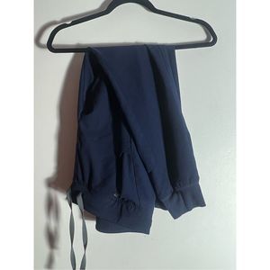 Figs small petite jogger scrub pants in navy blue